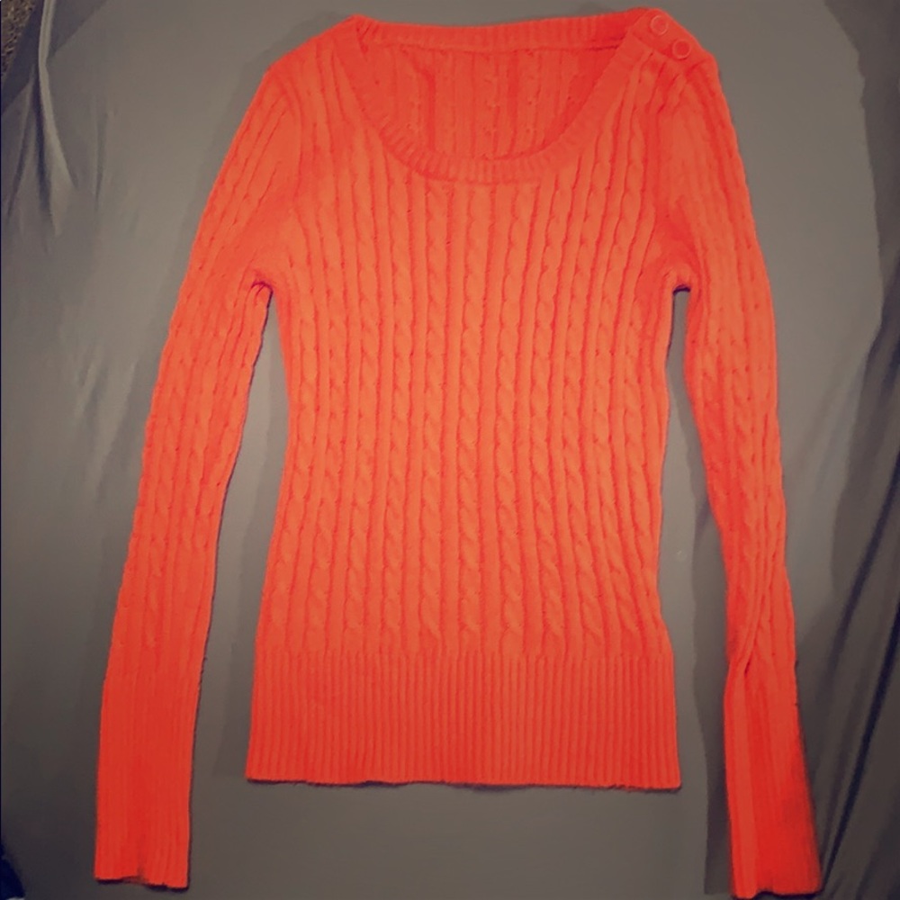 Orange sweater